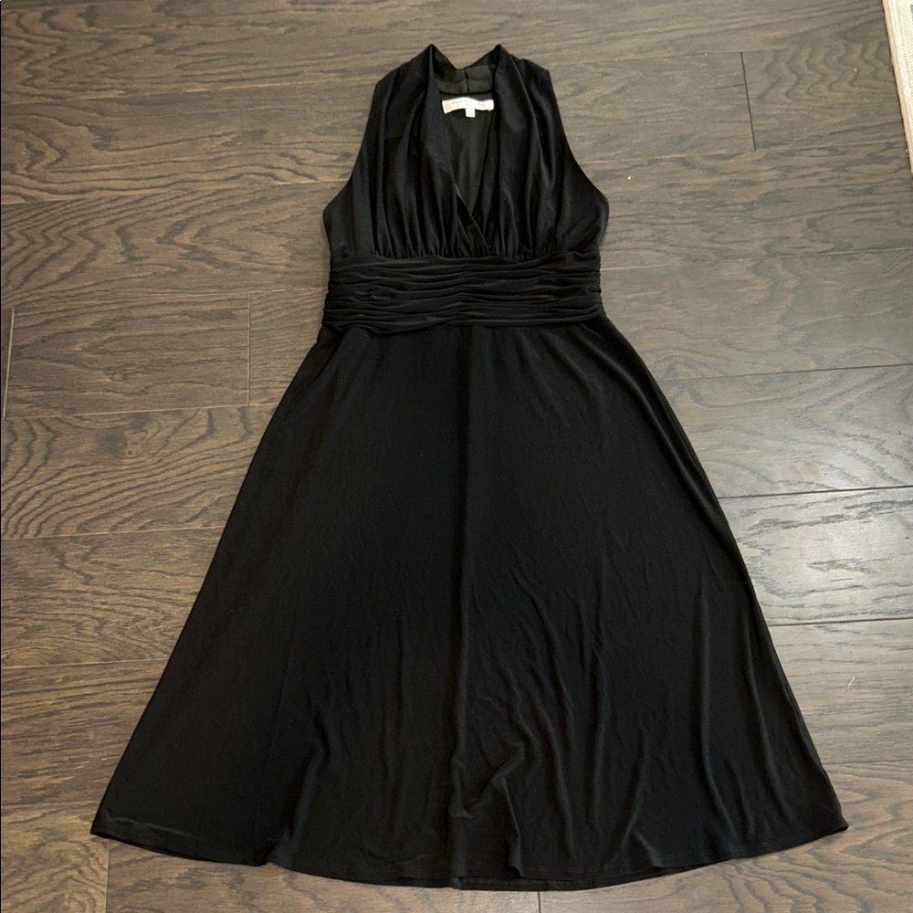 Evan Picone Black Backless Dress